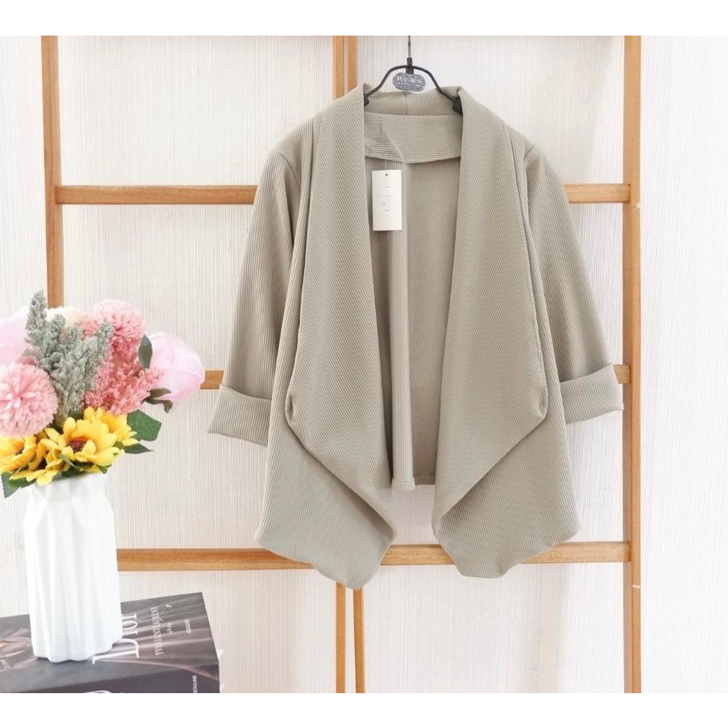 Basic id fashion Blazer Knitt codoray  premium tebal /Cardigan import premium