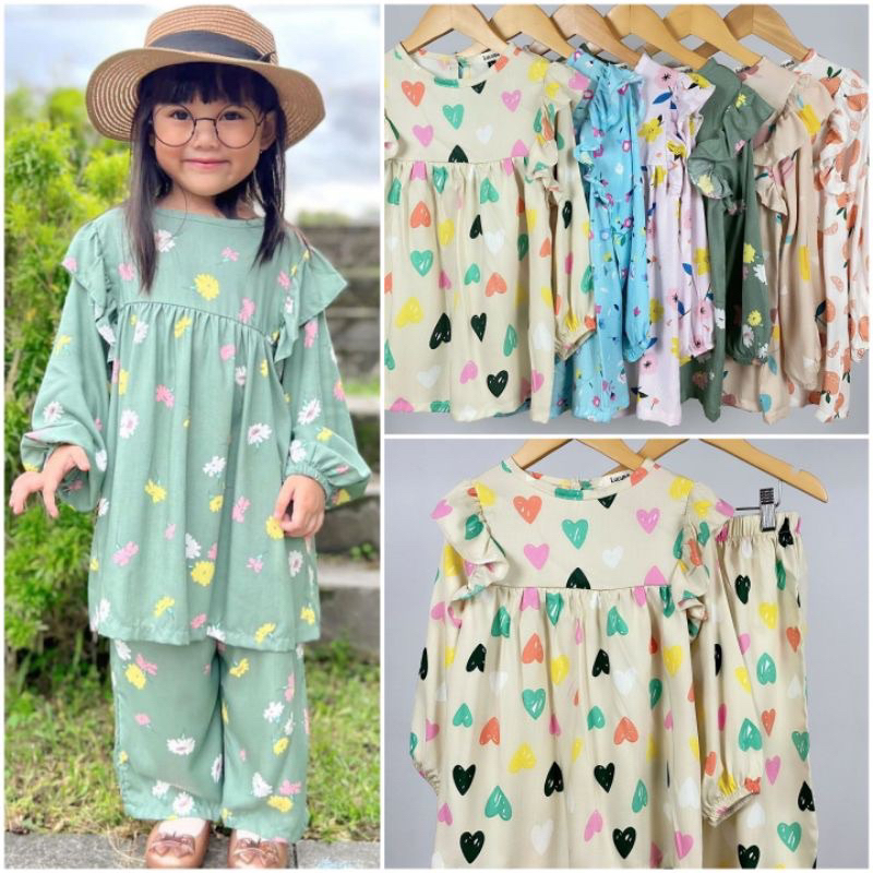 Setelan Baju anak perempuan Lucuna 1-5 Tahun
