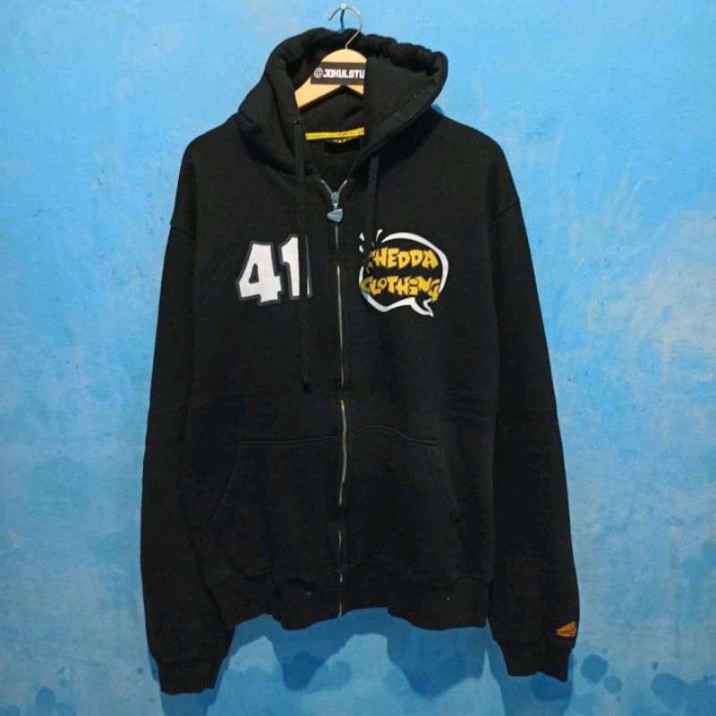 Hoodie Chedda Clothing Hitam Rare Donal Duck Donald Bebek Second