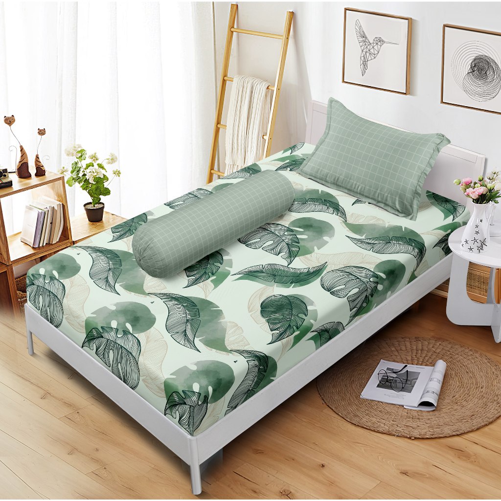 Vallery Quincy - Sprei Single 120x200 Tinggi 30 - Monzula