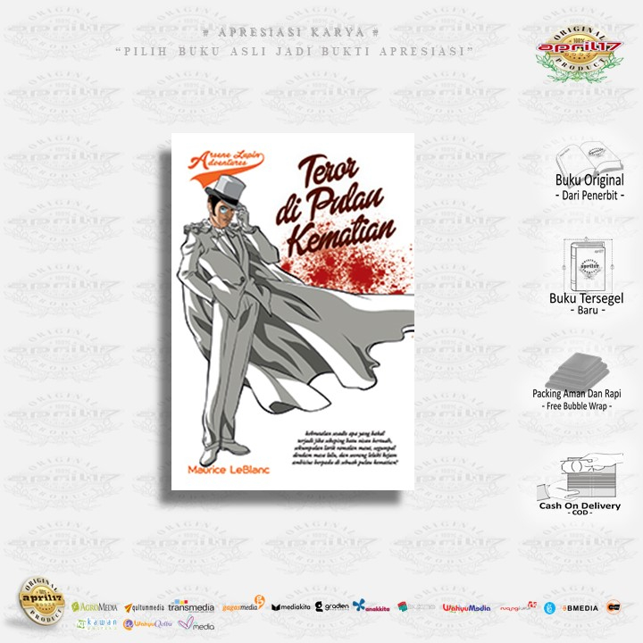 NOVEL ARSENE LUPIN ADVENTURES : TEROR DI PULAU KEMATIAN - Penulis: Maurice Le Blanc, Penerbit: VisiM