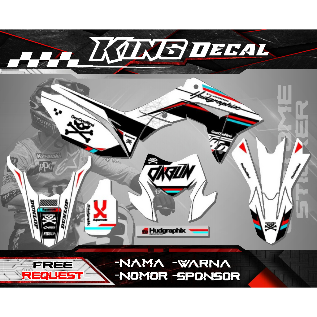 DECAL CRF 150 L FREE CUSTOME DESIGN STIKER CRF 150 L FULL BODY