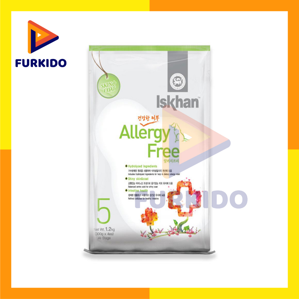 Iskhan Dog Food 5 Allergy Free 6 Kg / Makanan Anjing