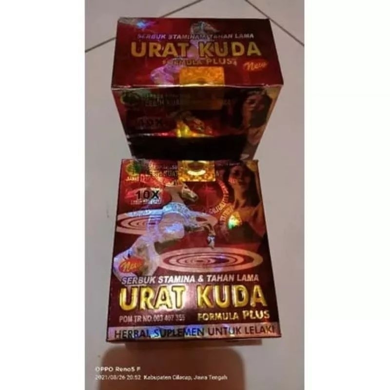 JAMU Urat Kuda 5X - SERBUK UratKuda 10x - suplemen penambah stamina pria dewasa , jamu kuat lelaki t
