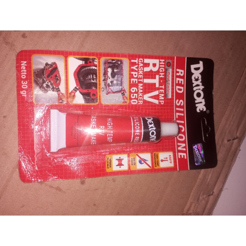 lem paking gasket dextone red silicone silikon merah packing silicon motor mobil auto siller sealer 