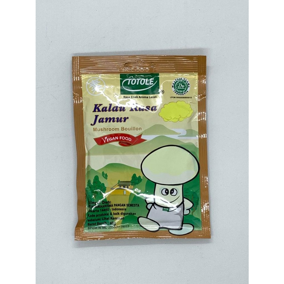 

TOTOLE KALDU JAMUR VEGETARIAN 40 GR HALAL