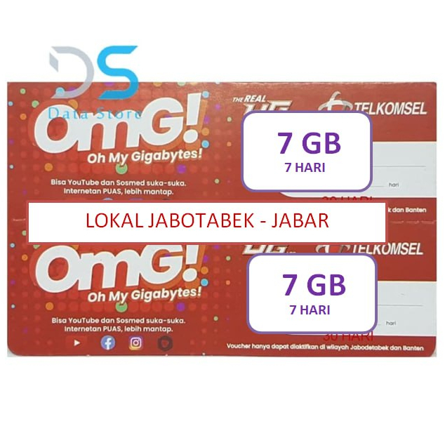Voucher Telkomsel 7 GB 7 Hari