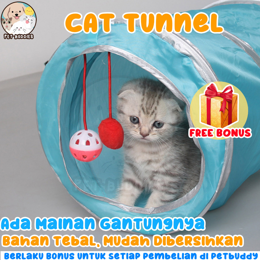 Mainan Kucing Cat Tunnel Terowongan Kucing Portable