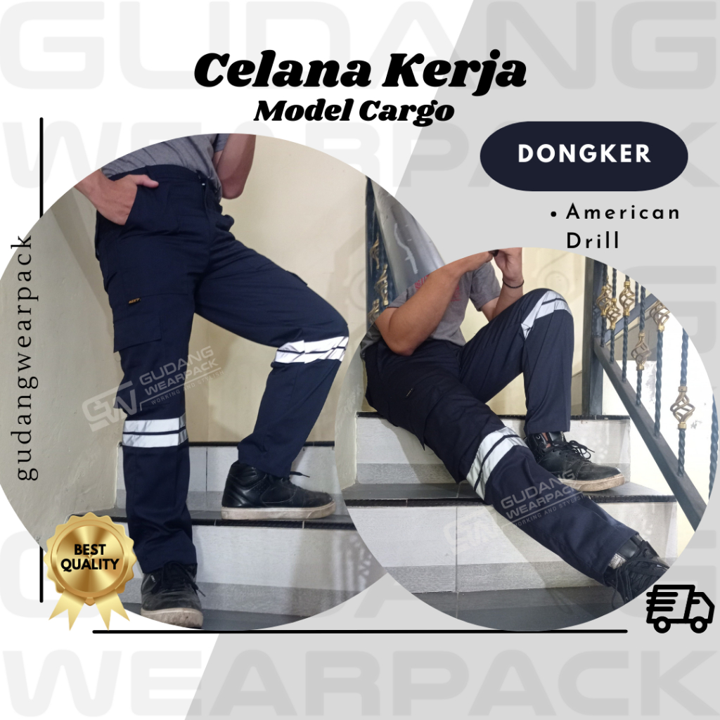 Gudang Wearpack - Celana Kerja Seragam Proyek Warna Dongker