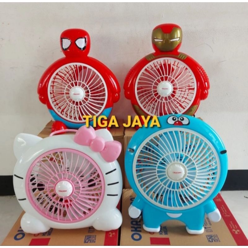 Kipas Angin Karakter Besar Meja Lucu Murah 10 inch Okayama