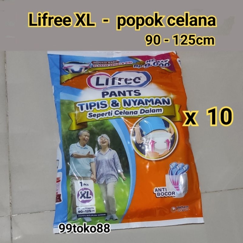 lifree celana XL  -  10 pcs