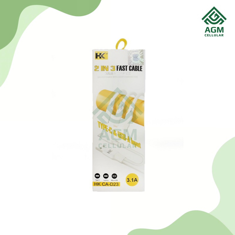 K/D HK CA-D23 ORI QUICK CHARGE 2.4A 2IN3