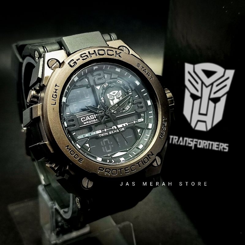 Jam Tangan Transformers X G Shock GST Black