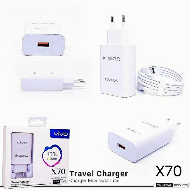 Charger VIVO Y12 Y19 y17 Y21 Y71 Support Semua hp FLASH CHARGER  ORIGINAL SUPER VOOC MICRO USB TYPE C