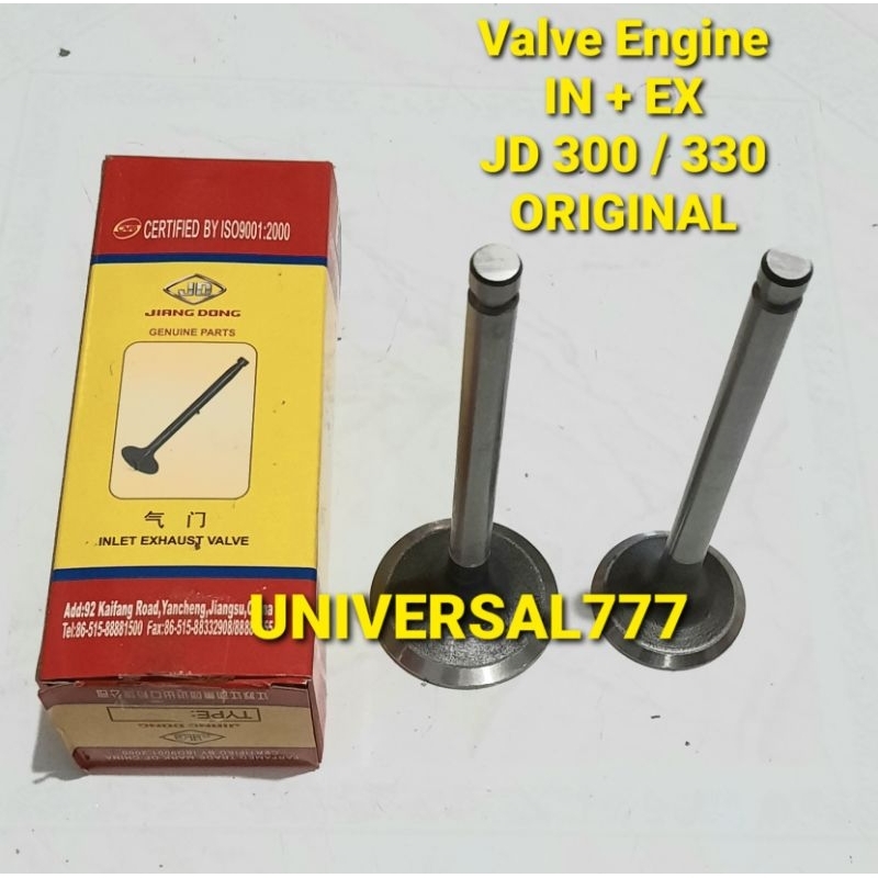 JD-300 Original Engine Valve Set Payung Klep IN EX Jiangdong JD300 JD330 JD-330  JD 300 330 ASLI Jia