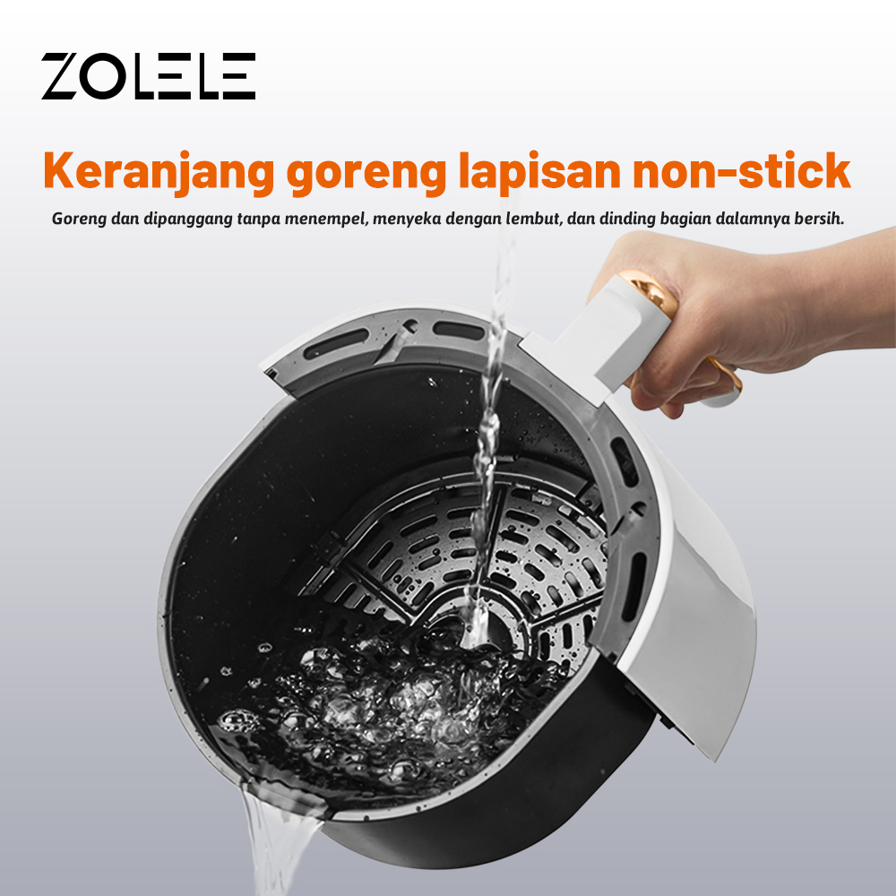 ZOLELE ZA004 4.5L Visual Air Fryer Penggorengan Udara Visual