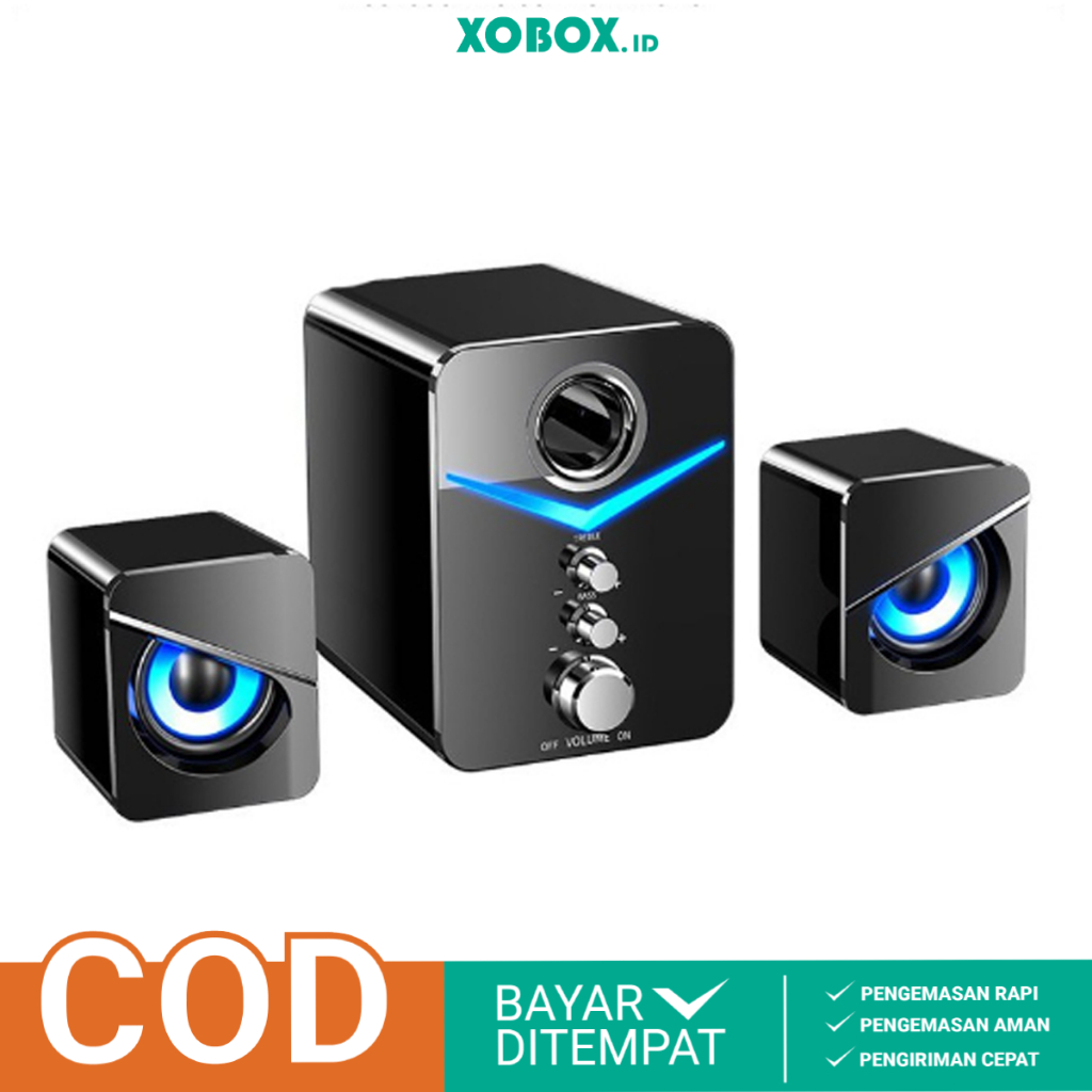 Speaker Bluetooth 2.1 Komputer /Laptop/PC LED Super Bass SADA D-221 - XOBOX