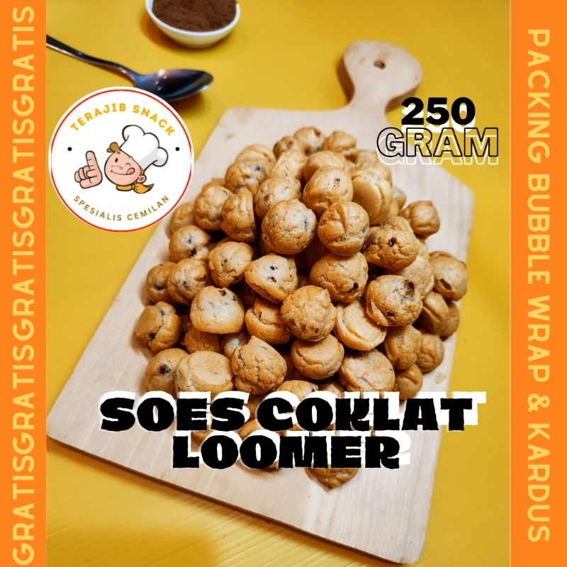 

KUE KERING SOES COKLAT LUMER 250 GRAM SNACK KILOAN