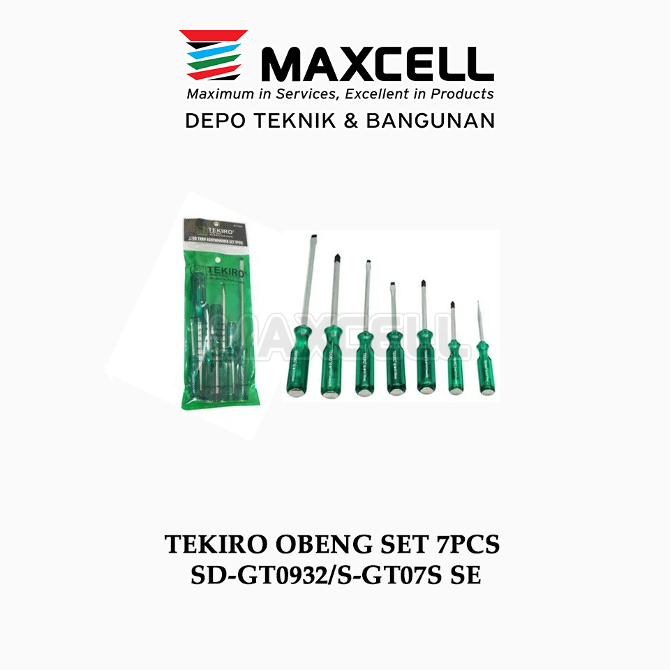 TEKIRO OBENG SET 7PCS  SD-GT0932/S-GT07S SE