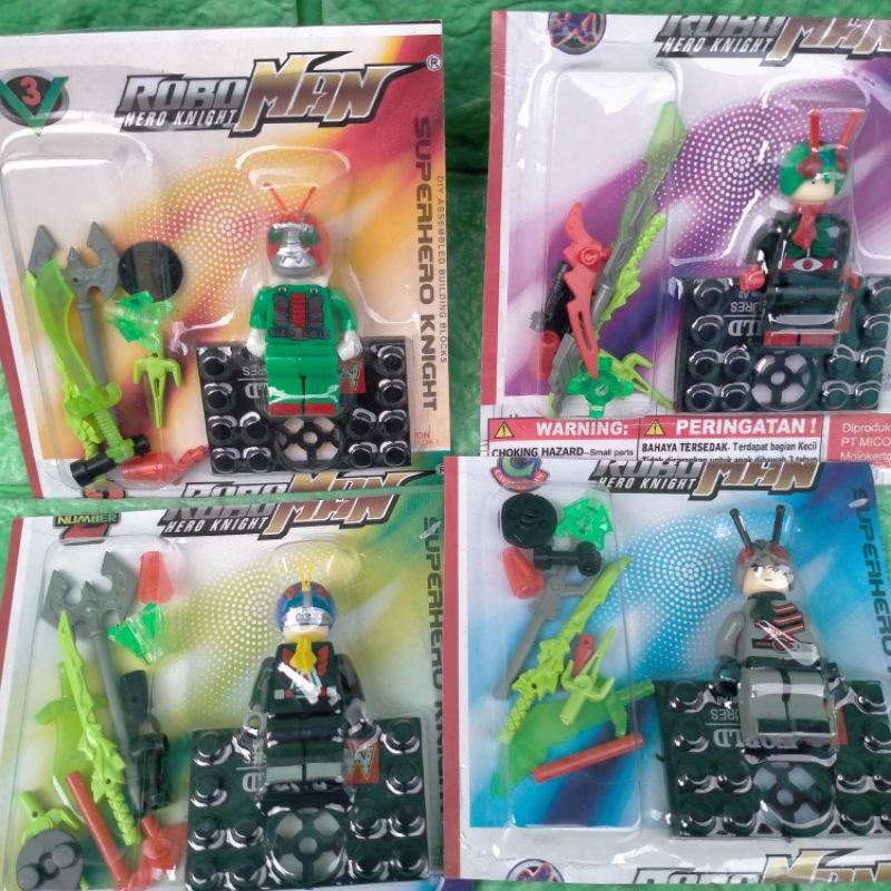 Grosir Robot Rakit Roboman Lgo Motif HERO Knigh Edukasi Koleksi