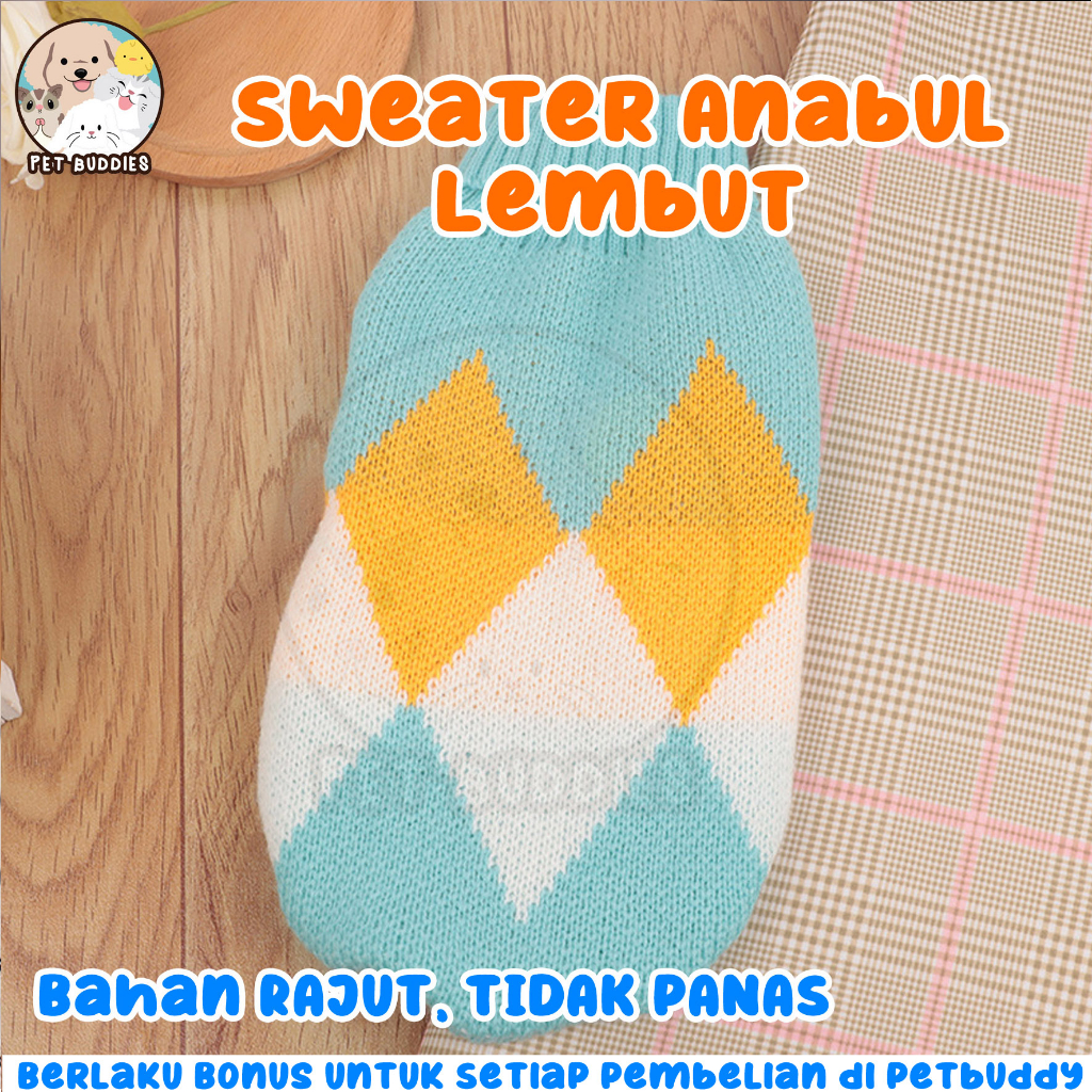 Pet Sweater Baju Rajut Kucing/Anjing Lucu HOMEMADE