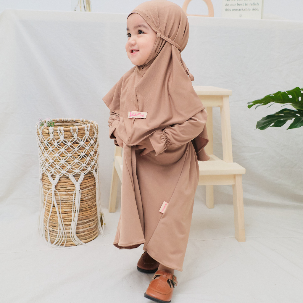 Termurah Gamis anak Perempuan Aiska Untuk Anak Usia 1-8 Tahun Jersey Premium