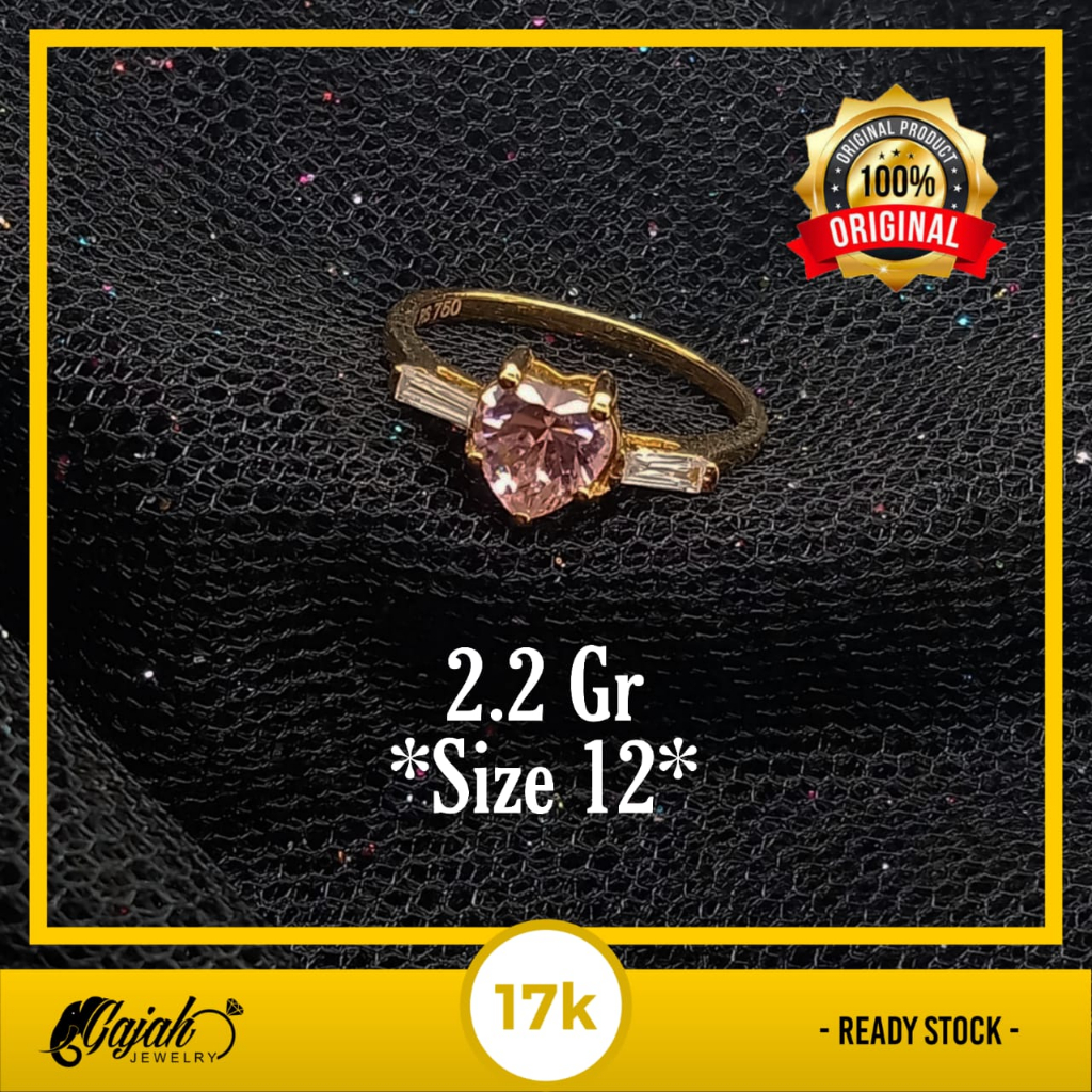 Cincin Emas 17K - 2.2 Gr Kadar 750 - CBS200000029