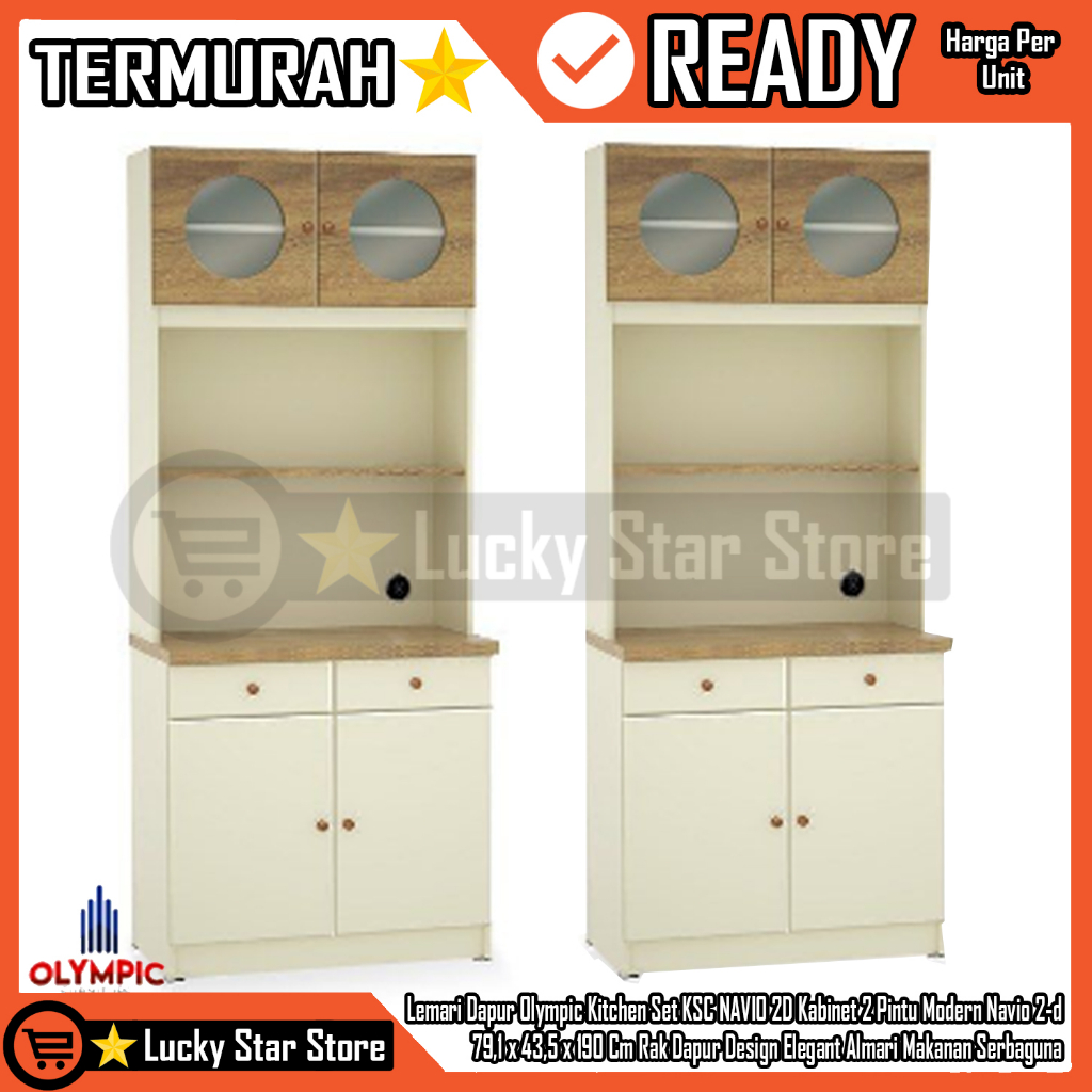 [Instan] Lemari Dapur Olympic Kitchen Set KSC NAVIO 2D Kabinet Kitchen Set Rak Dapur 2 Pintu Ksc-Nav