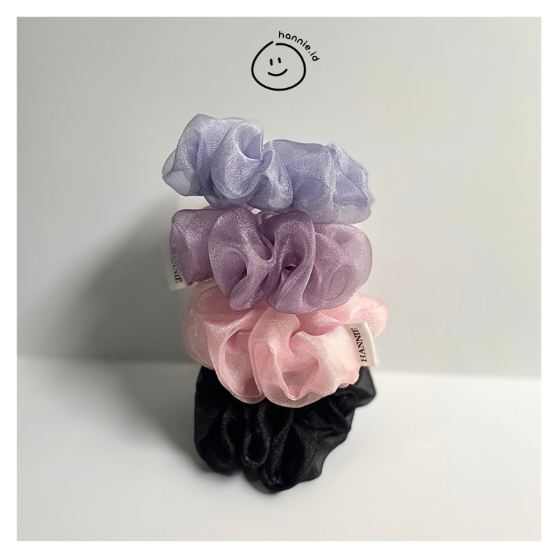 Scrunchie Organza Kristal Shimmer