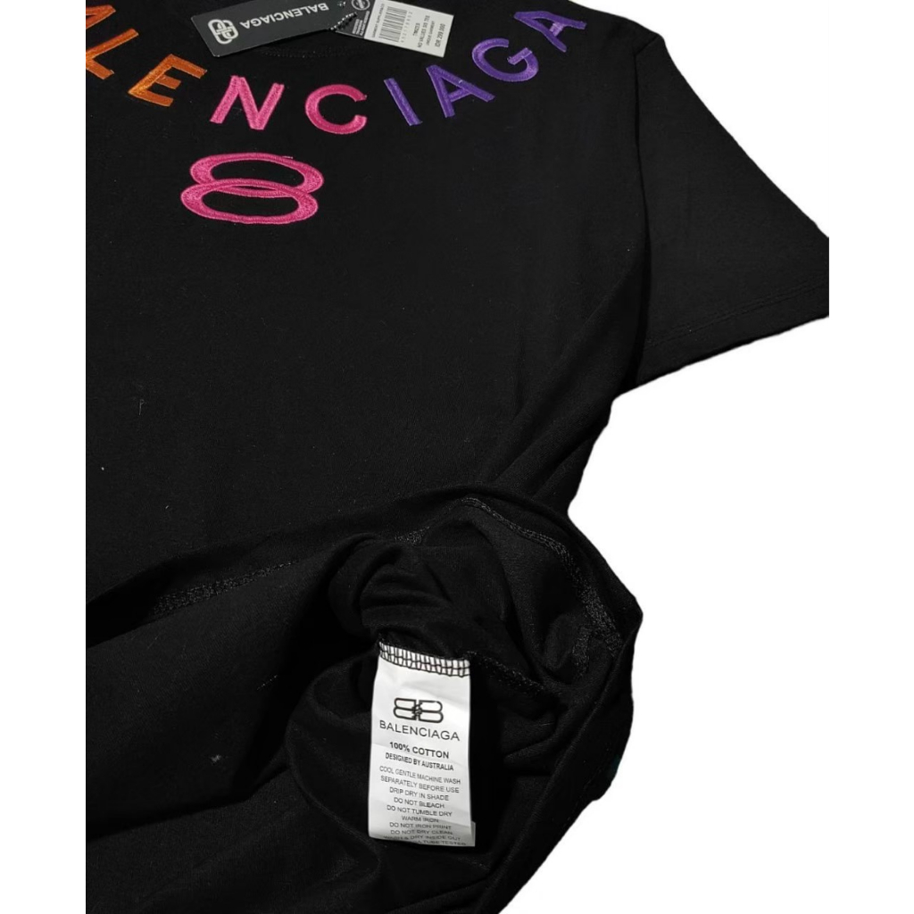 Balenciaga T-Shirt Distro Oversize Full Bordir Premium Unisex - Kaos Balenciaga - Kaos Pria - Kaos Wanita - Kaos Murah