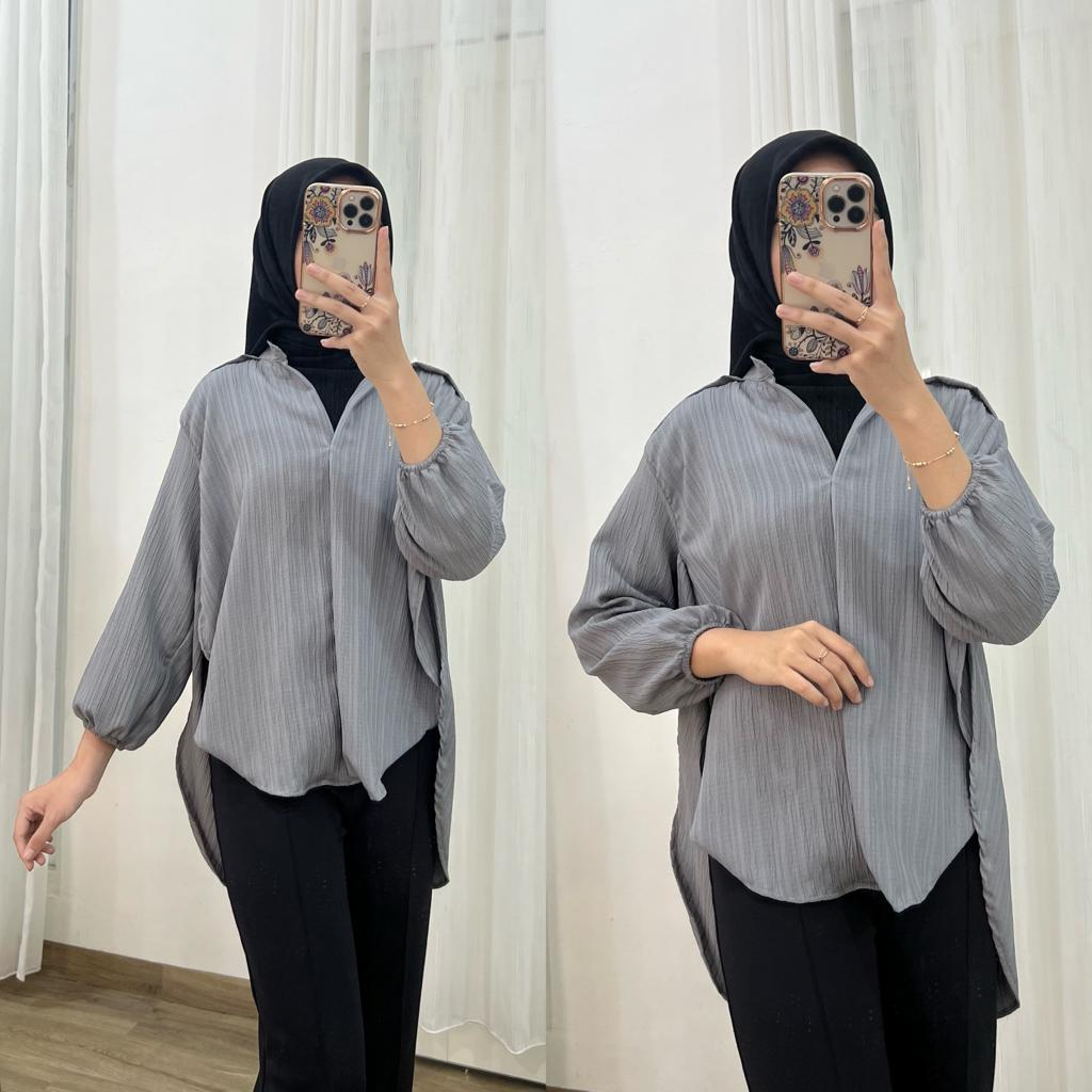 KIRANAOFFICIAL - ( COD ) LIVIA BLOUSE BABY CRUSH // ATASAN WANITA BABY CRUSH