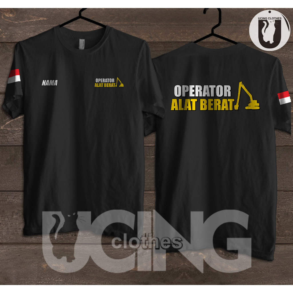 Kaos Baju Operator Alat Berat Gratis Nama Kamu Kaos Distro