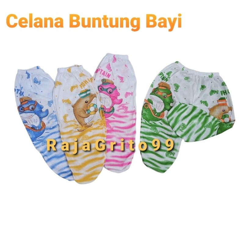 Celana Buntu Bayi (Grosir 12pcs) Celana Panjang Bayi Tutup Kaki / Celana Panjang Bayi Buntu