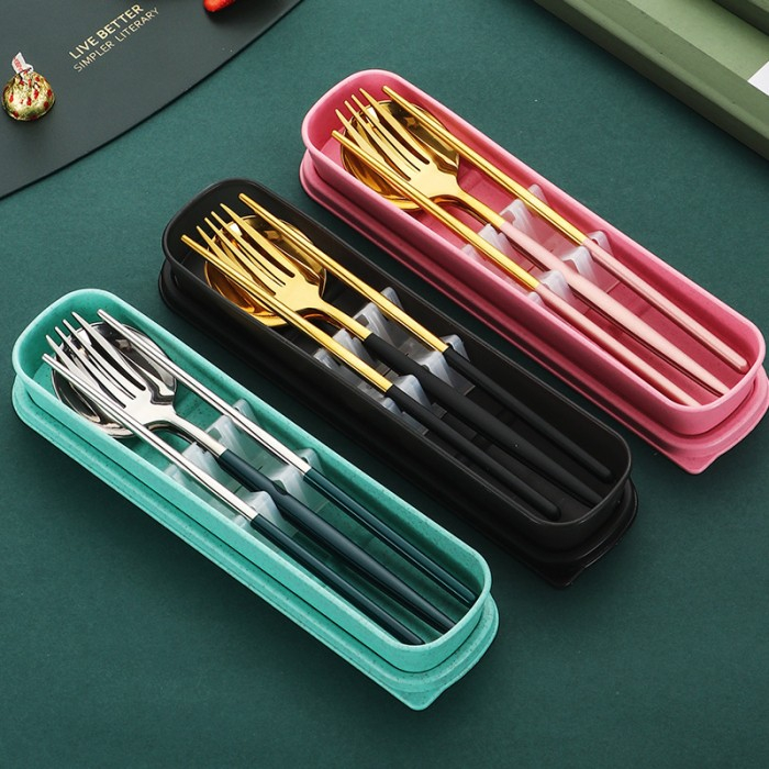 KISOL Cutlery Set Peralatan Makan model Korea Set KCS 301