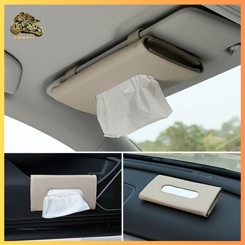 Handuk Kertas Diberikan Tempat Tissue Tempat Tisu Mobil/ Kotak Tisu PU leather Tempat Tisu Mobil