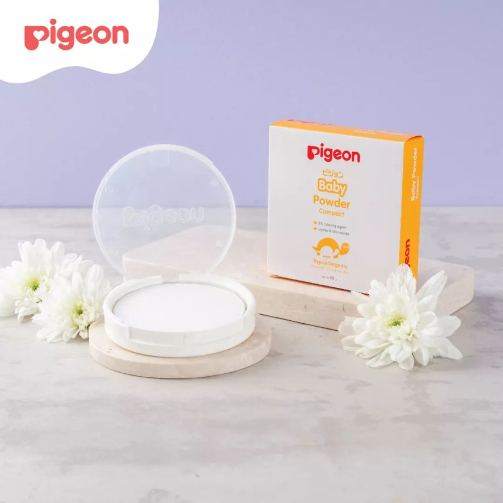 PIGEON BABY POWDER COMPACT | Bedak Bayi Padat - 45 GR