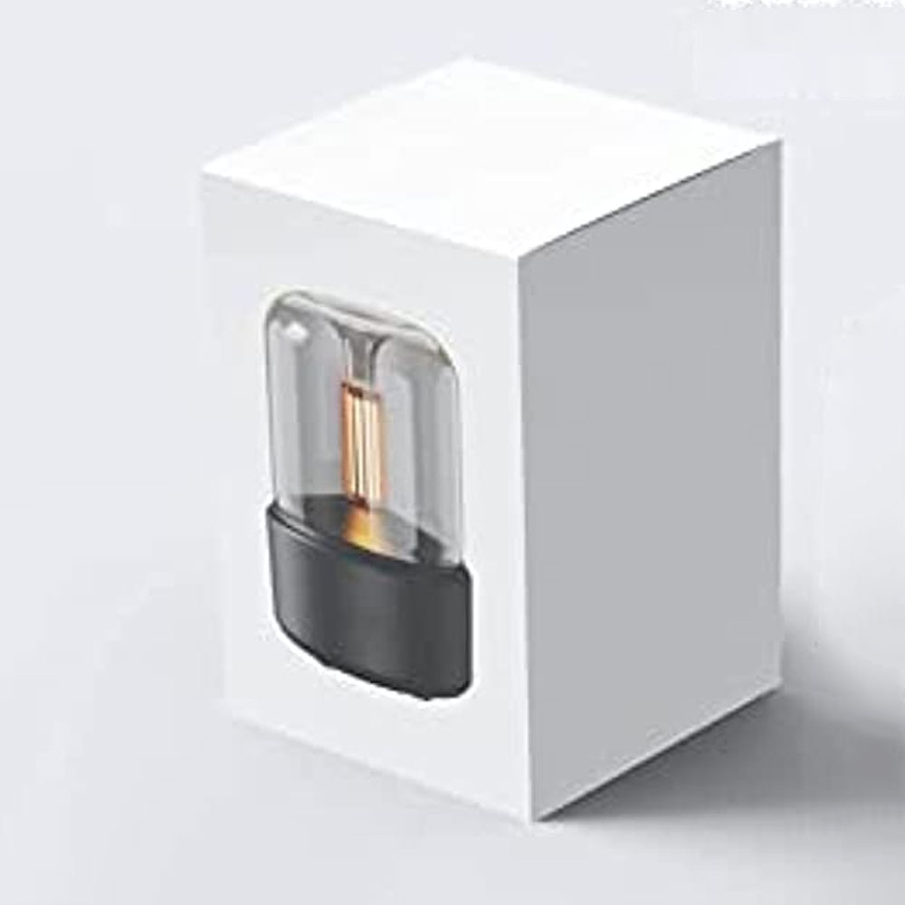 Air Humidifer Diffuser Aromatherapy Ultrasonic Candle Light 120ml - DQ702 - Black