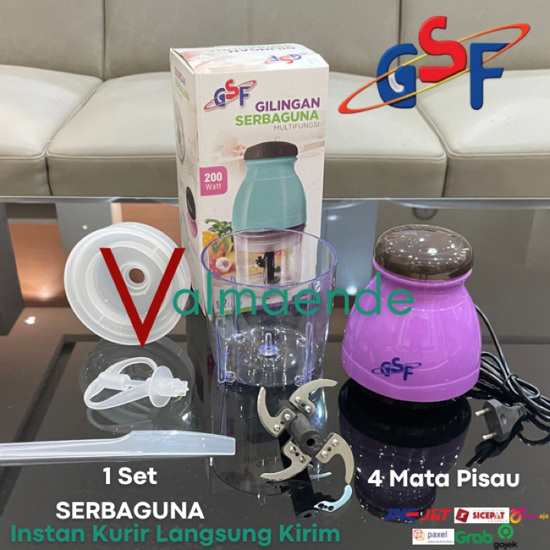 Blender Daging Chopper 3 in 1 Food Processor Blender Multifungsi Q2 7888 GSF 3802 GSF 4077 Gilingan Daging Juicer Mini Blender Bumbu Serbaguna