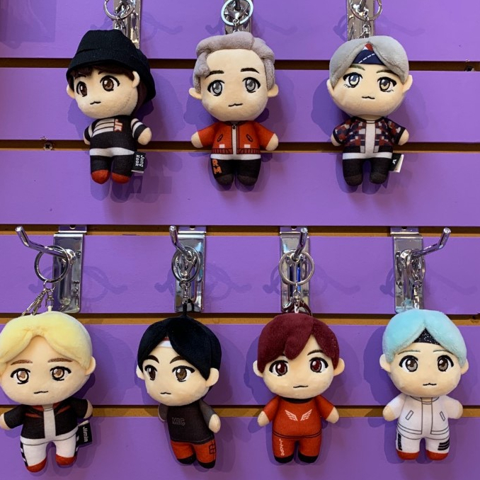 Boneka BTS Mic Drop Plush Keychain TinyTAN