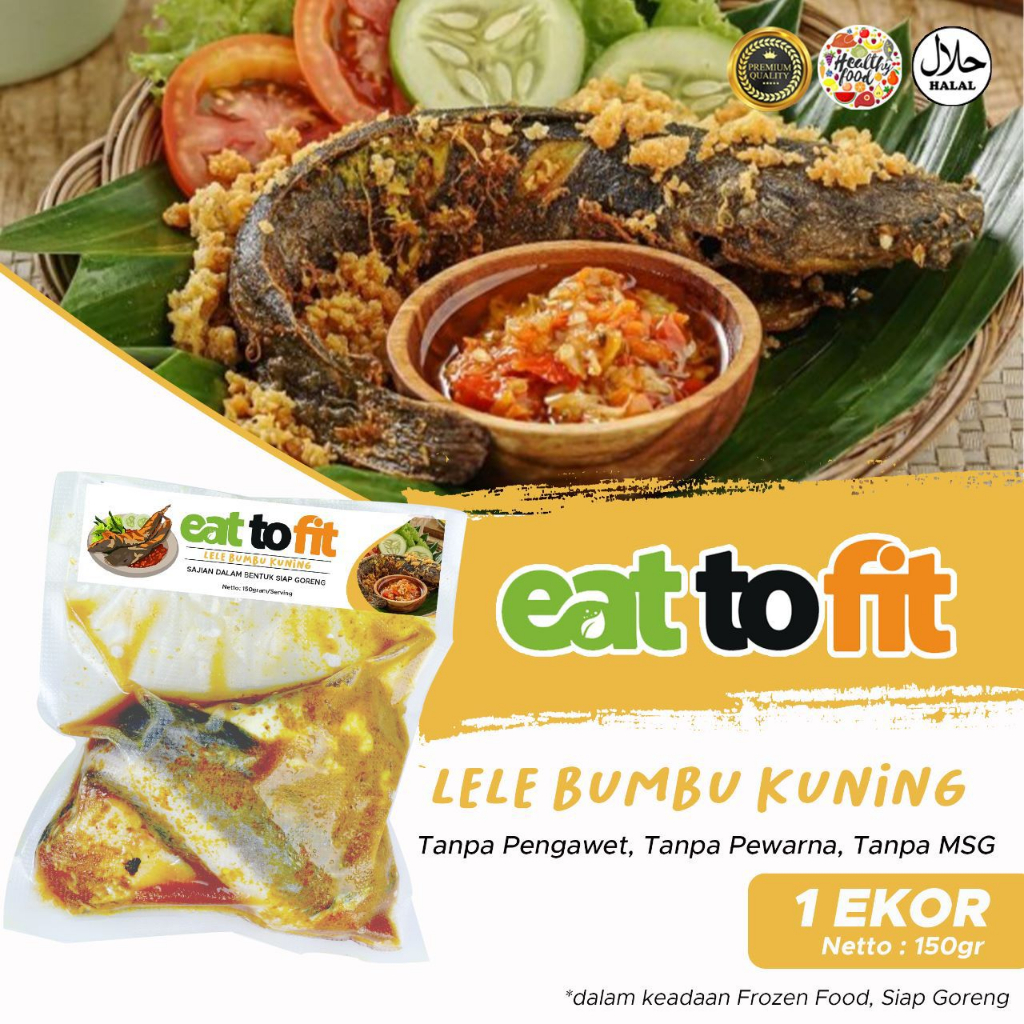 Frozen Food Makanan Sehat Ikan Lele Bumbu Kuning Eat To Fit - 150gr