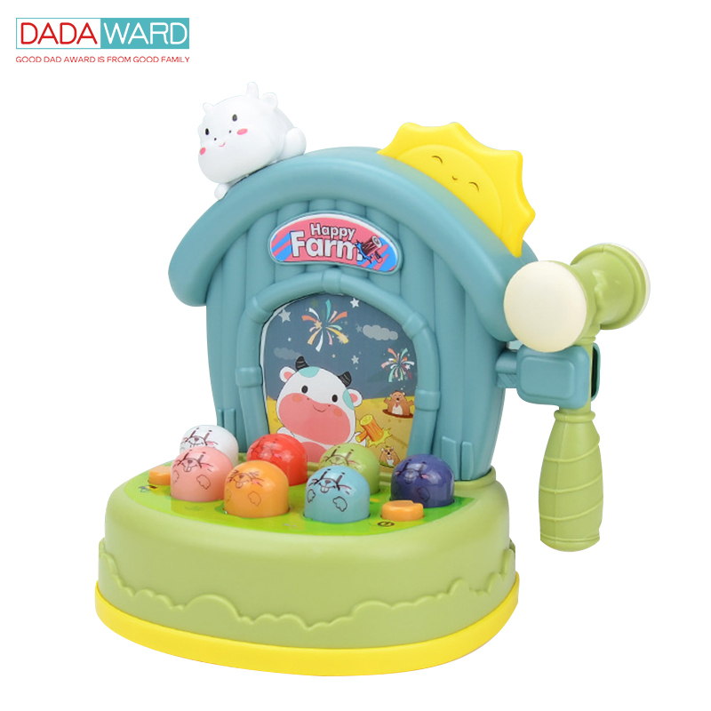 DADAWARD Mainan Pukul Tikus Lengkap Musik Piano Mini / Whack A Mole With Farm Music Piano