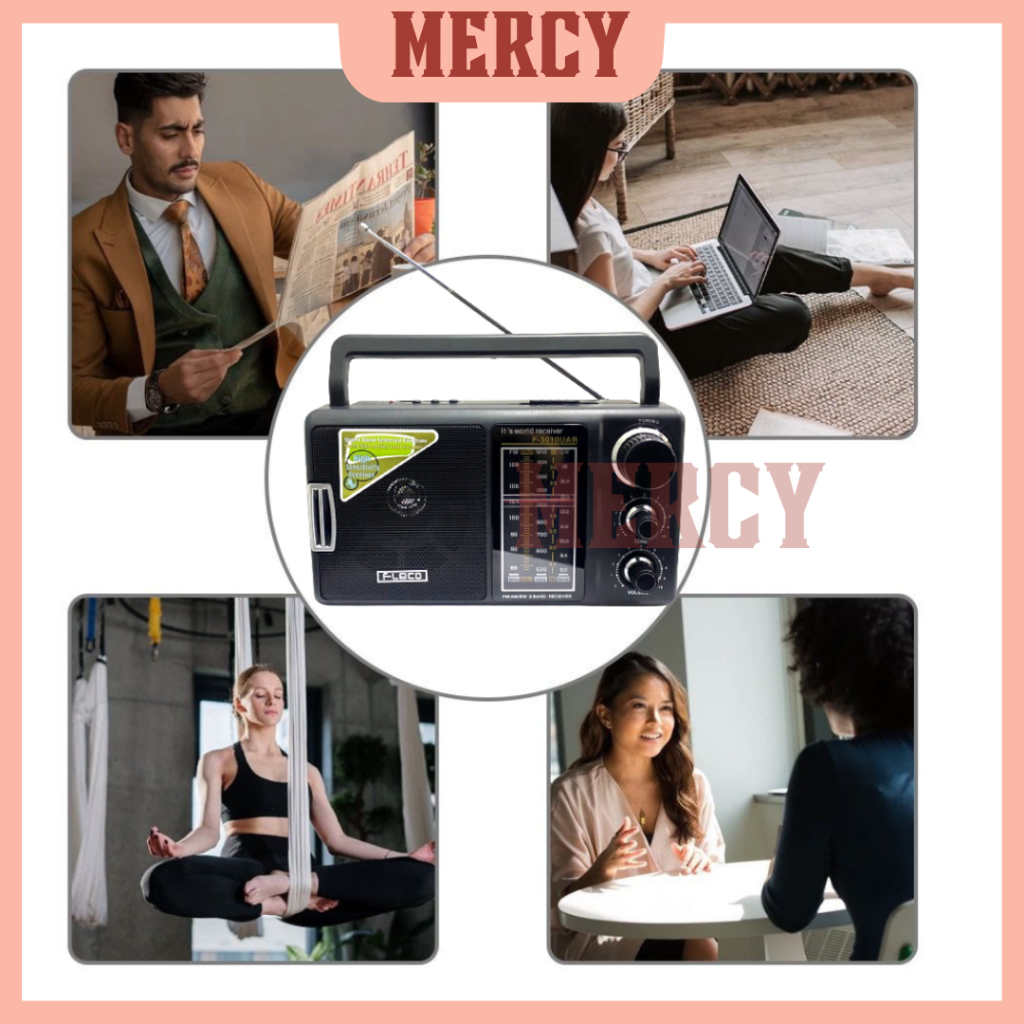 RADIO PEMUTAR AUDIO MP3 MEMORI dan USB AC-DC / RADIO 3 BAND / RADIO LISTRIK ATAU BATERAI