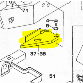 Bed Cover A 135-38905 Mesin Jahit Bartack YX-1850 / LK-1850