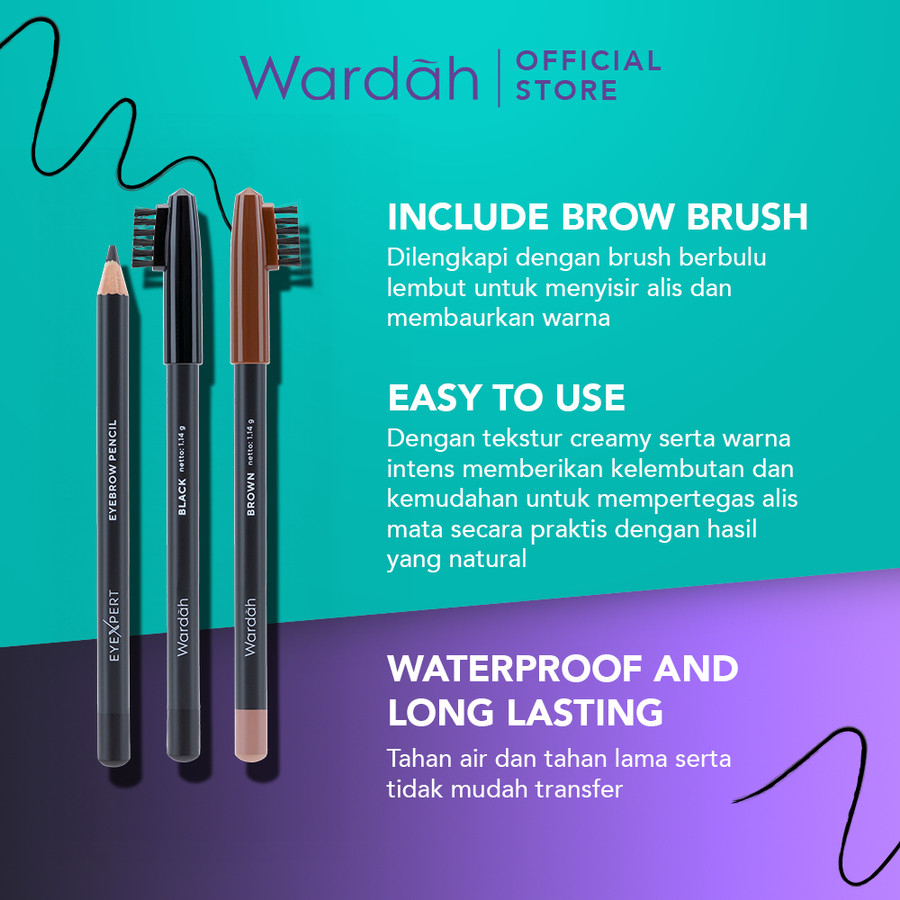 Wardah Eyexpert Eyebrow Pencil 1.14g