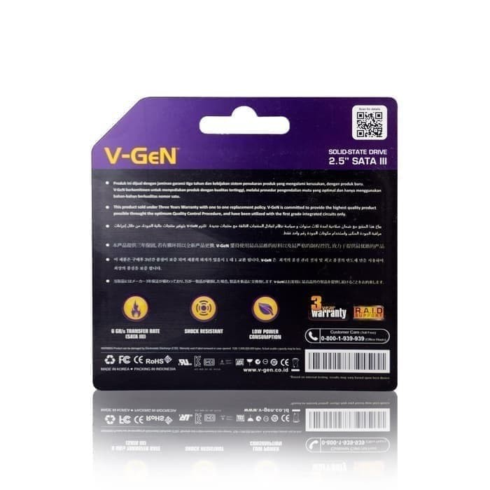 SSD 120GB V-GeN SATA 3 | SSD Laptop Komputer VGeN 120 GB SATA III