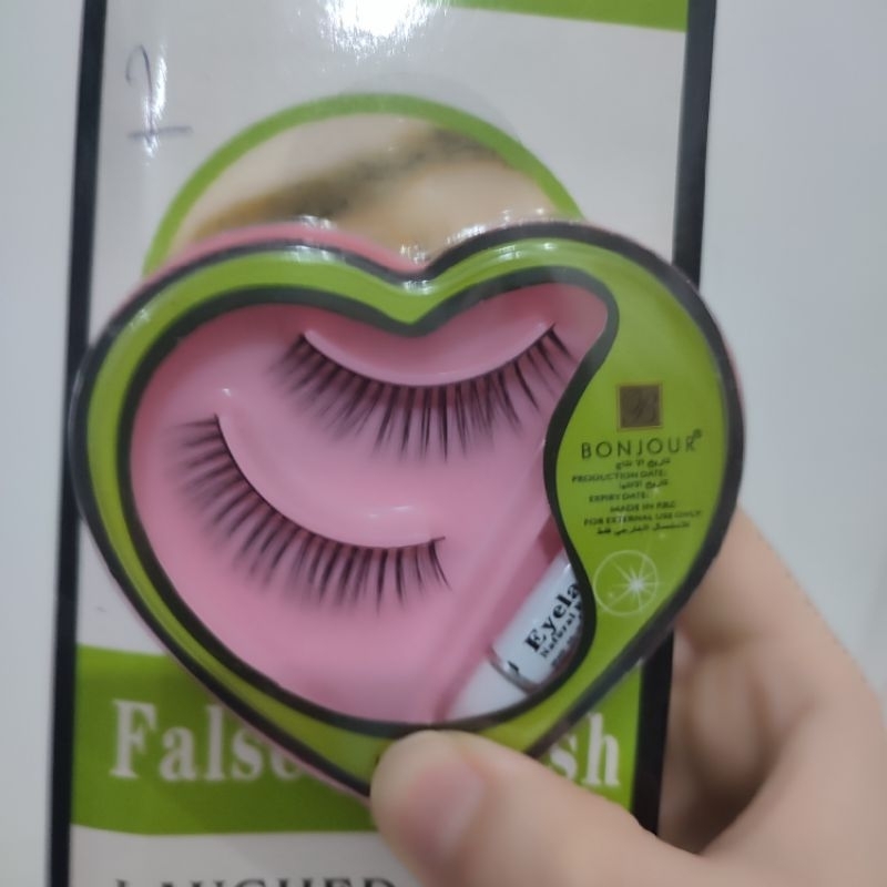 [BISA PILIH] Bonjour / Young Beauty Bulu Mata Palsu + Lem - Fake Eyelash Free Glue