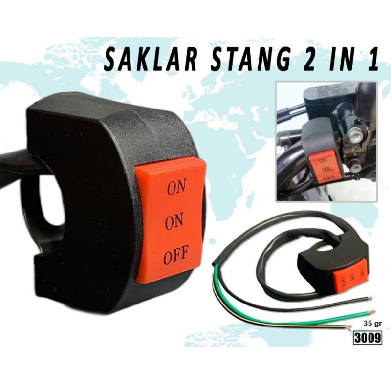 Saklar on on off 3 mode jepit distang 3 kabel