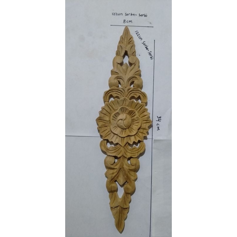ornamen ukir tempel kayu jati