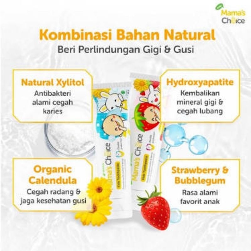 Pasta Gigi Odol Bayi Anak MAMA CHOICE Baby Kids Toothpaste