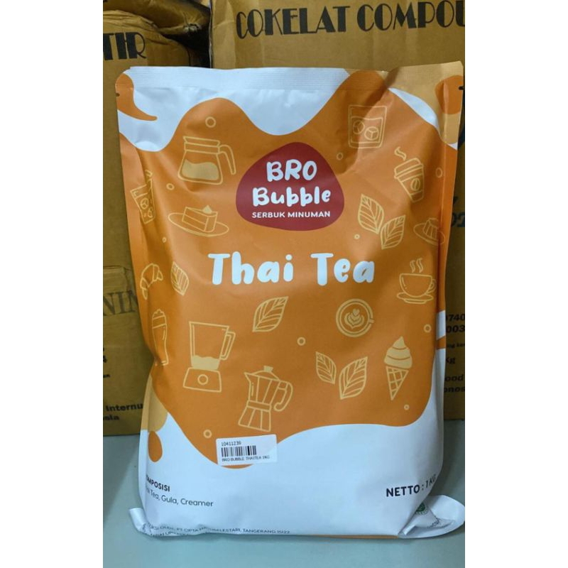 

bubuk minuman Thai tea bro buble 1kg